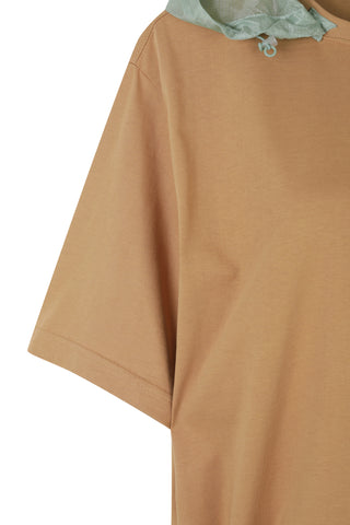 Detachable Hoodie Round Neck Crop T-shirt - Recode Global Detachable Hoodie Round Neck Crop T-shirt - Recode Global