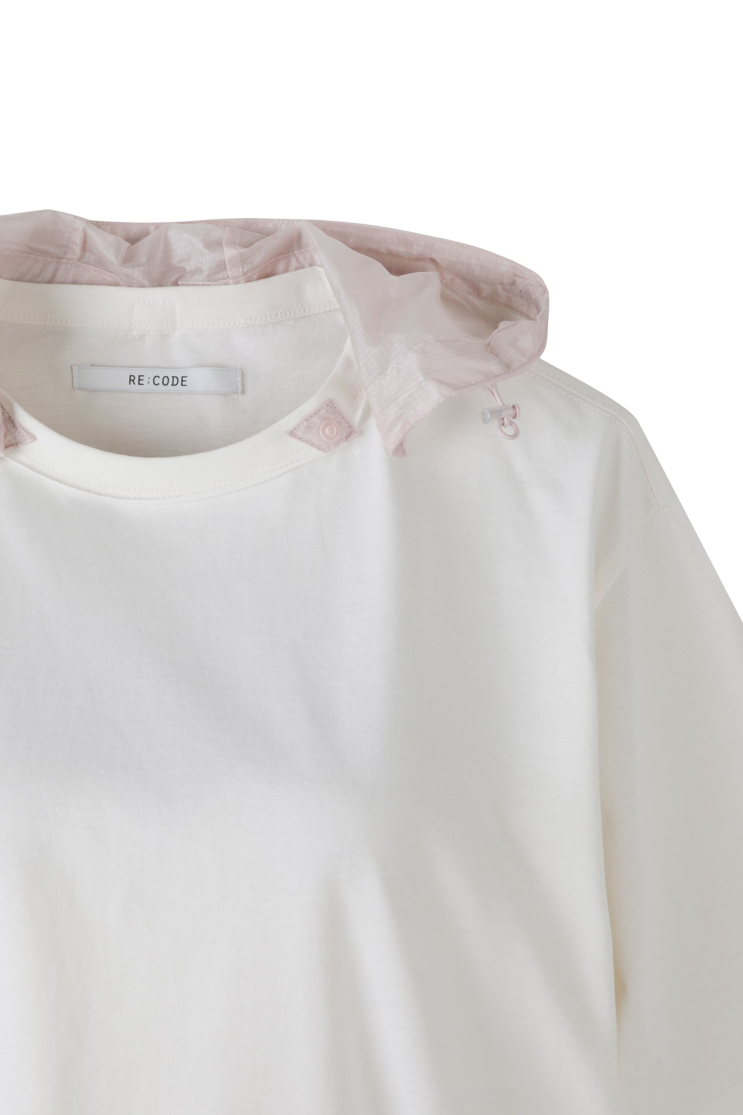 Detachable Hoodie Round Neck Crop T-shirt - Recode Global Detachable Hoodie Round Neck Crop T-shirt - Recode Global