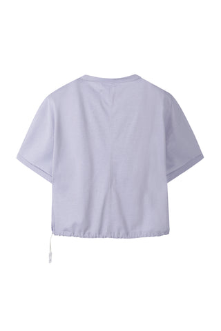 Patchwork Crop Shirring T-shirt - Recode Global Patchwork Crop Shirring T-shirt - Recode Global