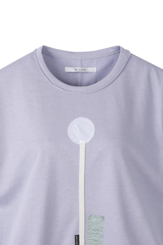 Patchwork Crop Shirring T-shirt - Recode Global Patchwork Crop Shirring T-shirt - Recode Global
