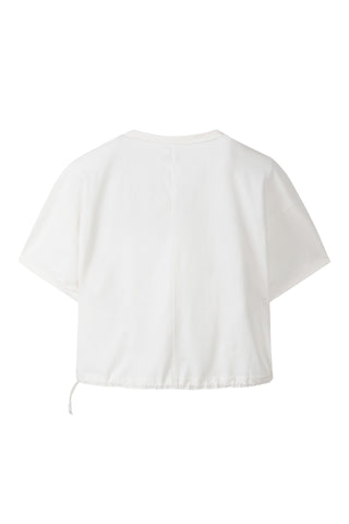 Patchwork Crop Shirring T-shirt - Recode Global Patchwork Crop Shirring T-shirt - Recode Global