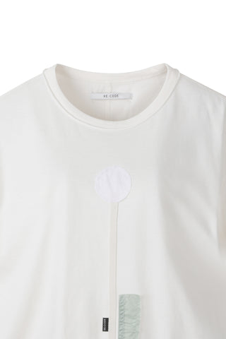 Patchwork Crop Shirring T-shirt - Recode Global Patchwork Crop Shirring T-shirt - Recode Global