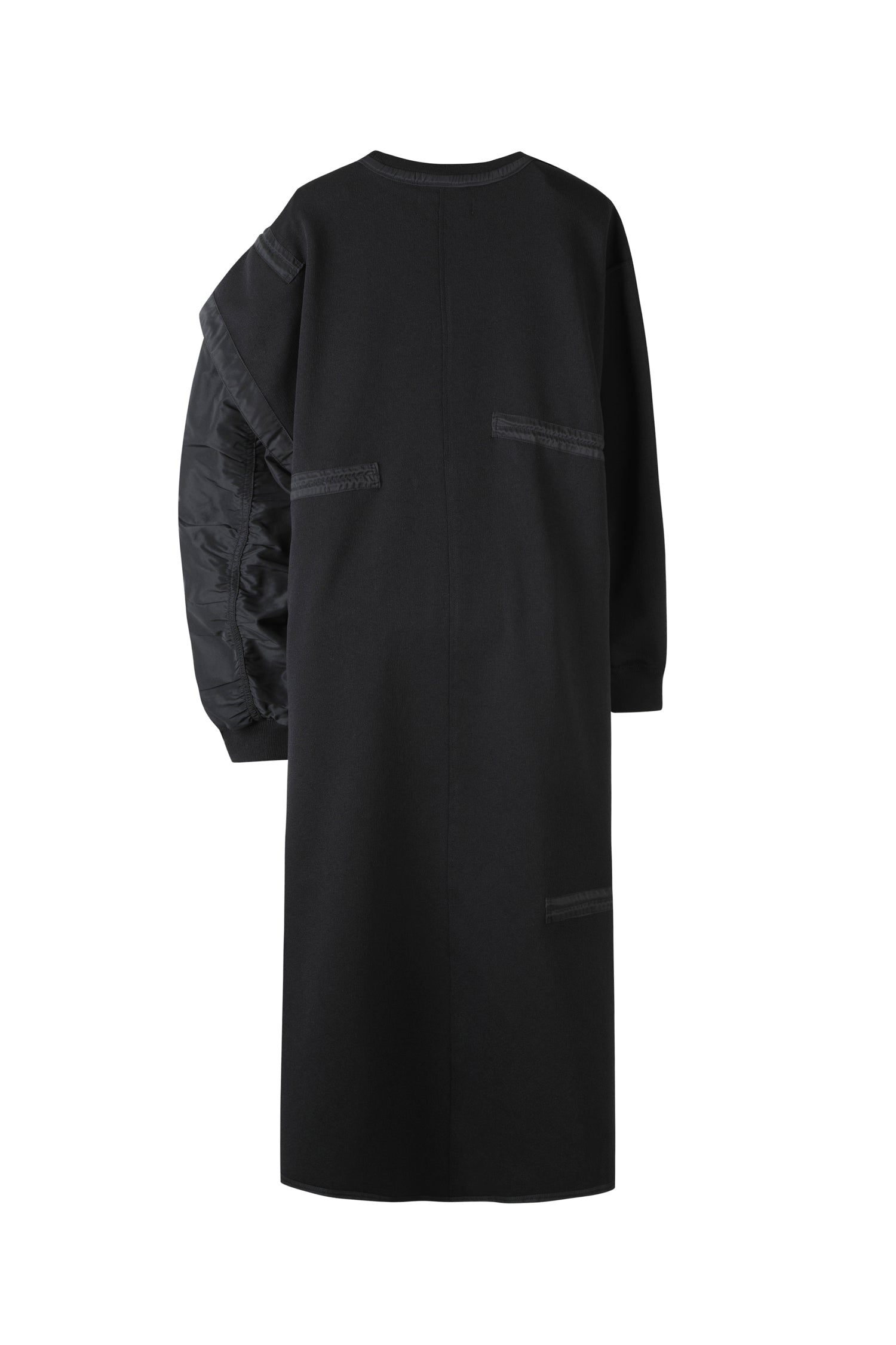 Unbalanced Bomber Sleeve Long Dress - Recode Global Unbalanced Bomber Sleeve Long Dress - Recode Global