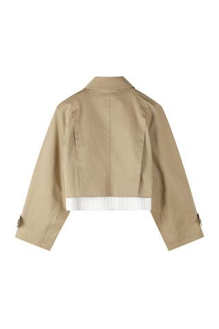 Trench Coat Cropped Jacket - Recode Global Trench Coat Cropped Jacket - Recode Global