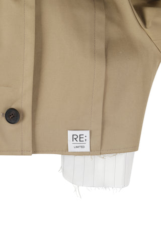 Trench Coat Cropped Jacket - Recode Global Trench Coat Cropped Jacket - Recode Global