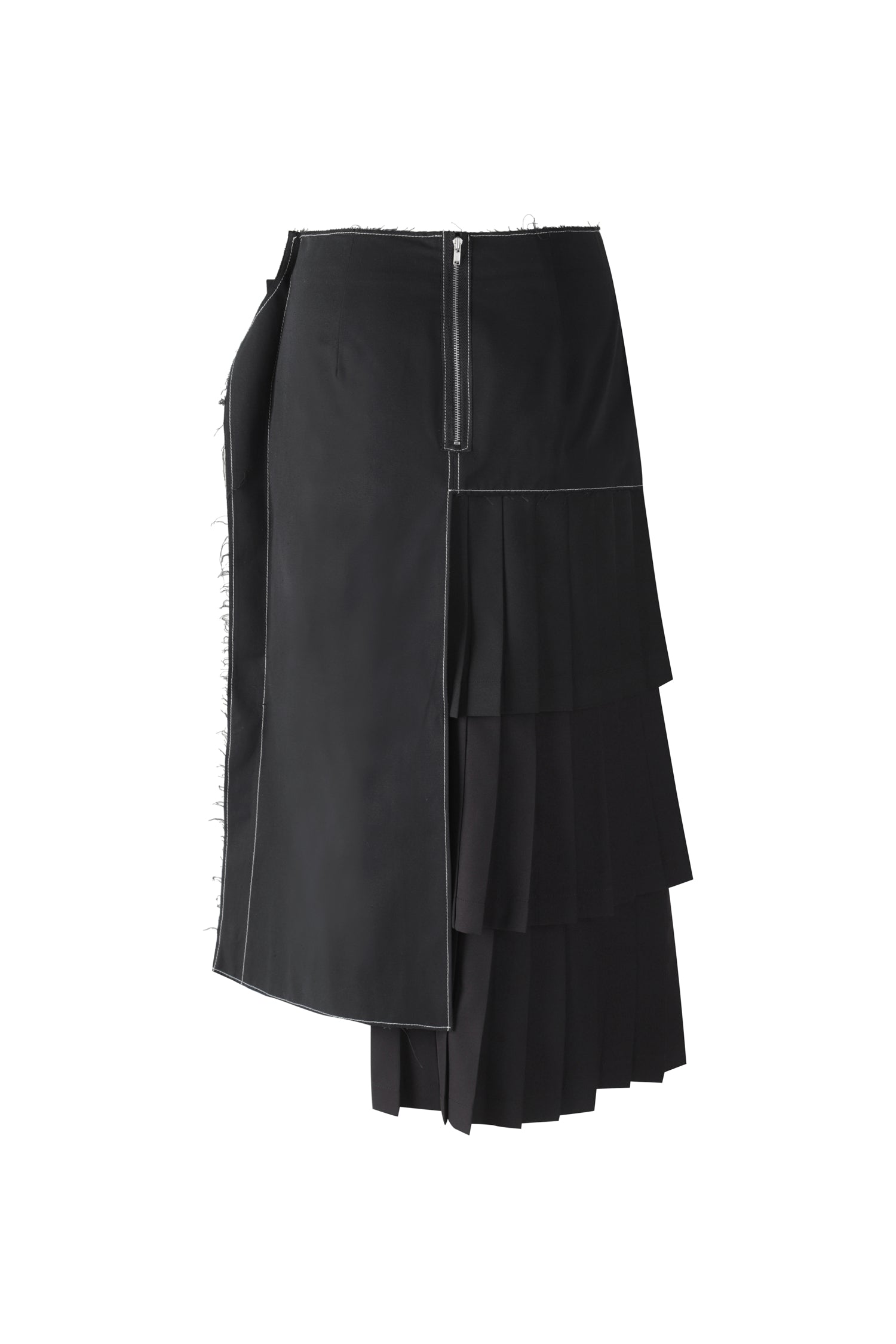 Unbalanced Pleated Skirt - Recode Global Unbalanced Pleated Skirt - Recode Global