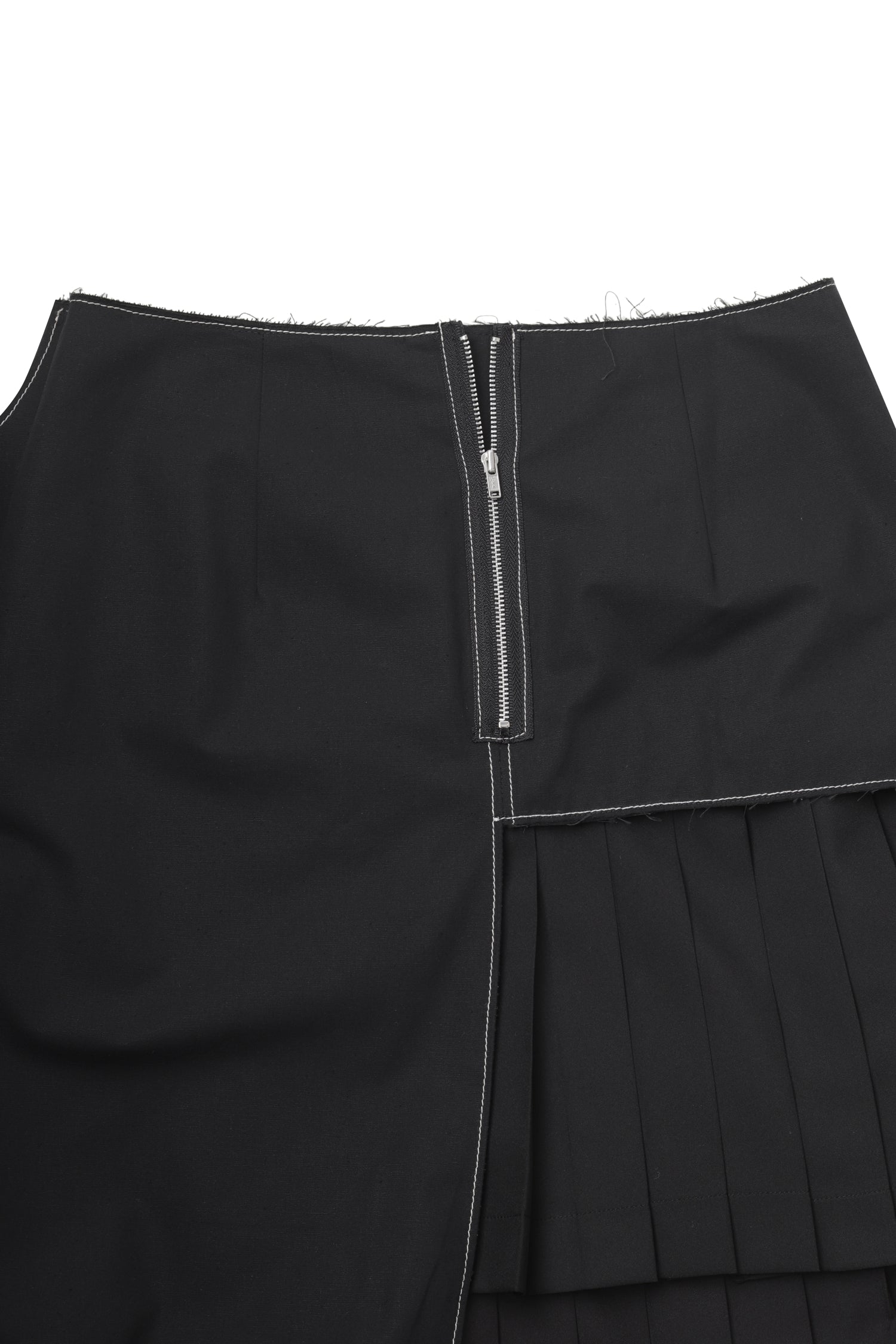 Unbalanced Pleated Skirt - Recode Global Unbalanced Pleated Skirt - Recode Global
