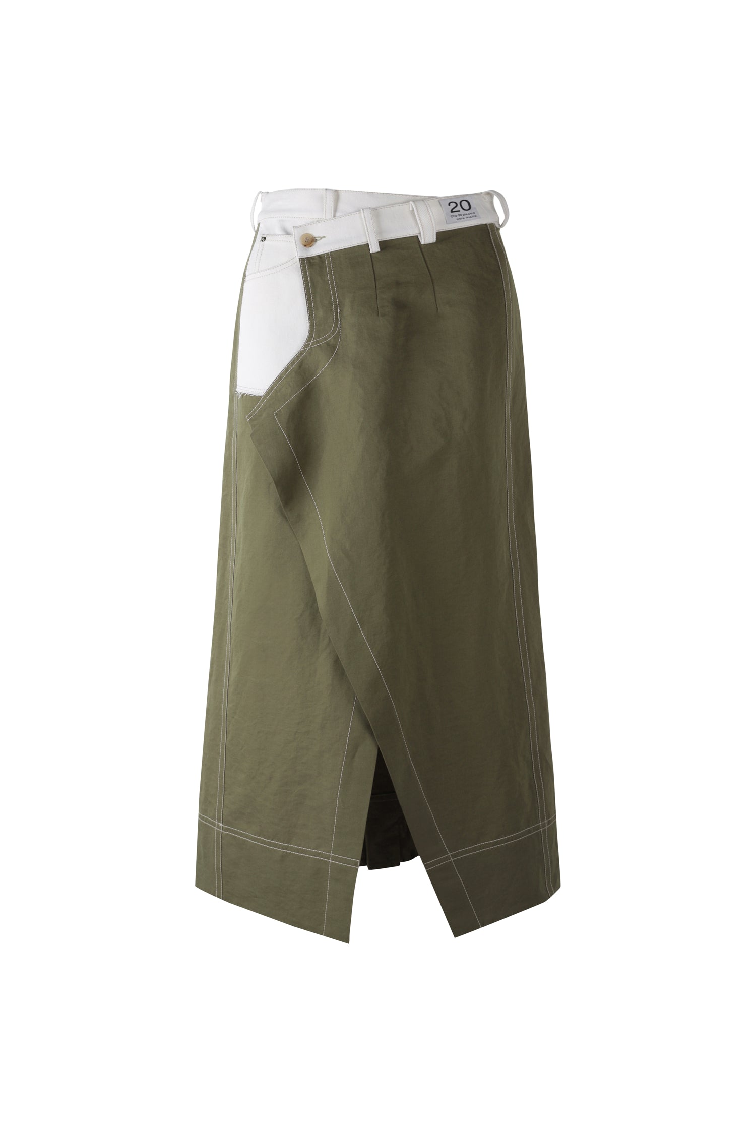 Linen Pants Detail Overlap Skirt - Recode Global Linen Pants Detail Overlap Skirt - Recode Global