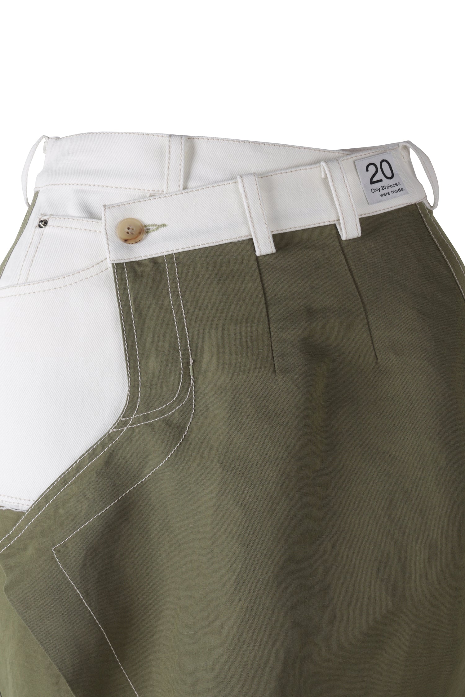 Linen Pants Detail Overlap Skirt - Recode Global Linen Pants Detail Overlap Skirt - Recode Global