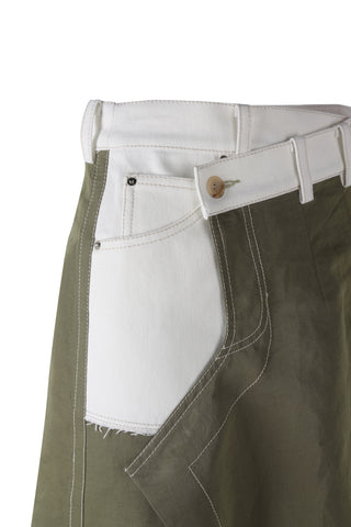 Linen Pants Detail Overlap Skirt - Recode Global Linen Pants Detail Overlap Skirt - Recode Global