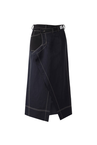 Linen Pants Detail Overlap Skirt - Recode Global Linen Pants Detail Overlap Skirt - Recode Global
