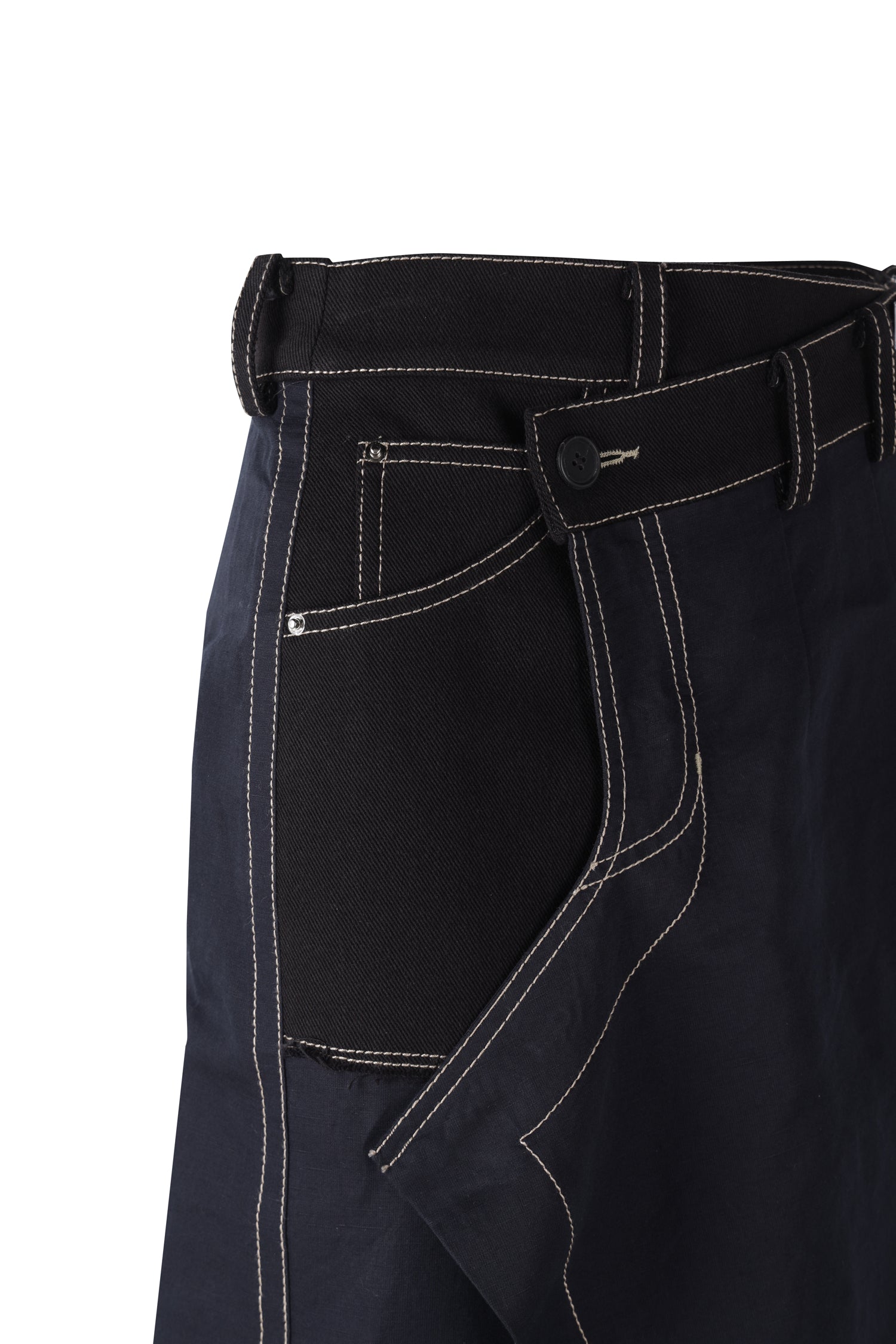 Linen Pants Detail Overlap Skirt - Recode Global Linen Pants Detail Overlap Skirt - Recode Global