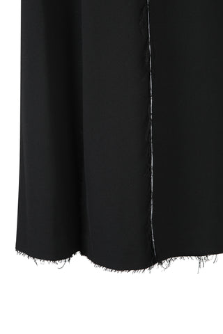 Raw Edge Detail Flare Long Skirt - Recode Global Raw Edge Detail Flare Long Skirt - Recode Global