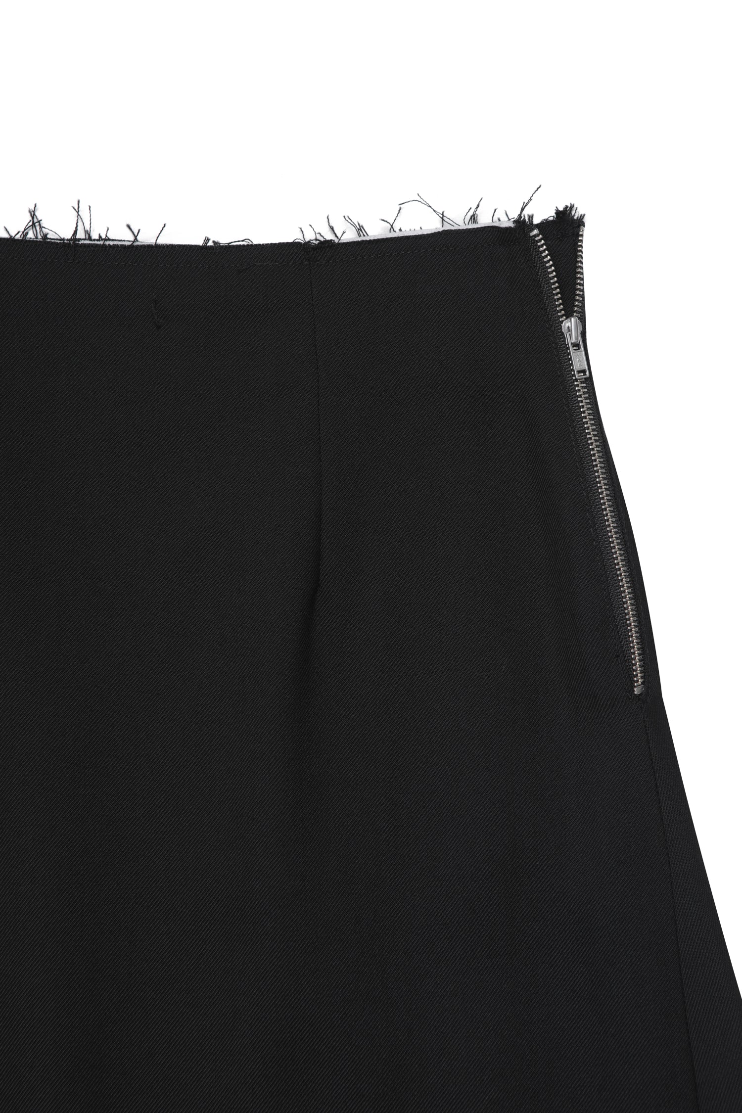 Raw Edge Detail Flare Long Skirt - Recode Global Raw Edge Detail Flare Long Skirt - Recode Global