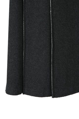 Raw Edge Detail Flare Long Skirt - Recode Global Raw Edge Detail Flare Long Skirt - Recode Global