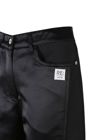Vintage Satin Cutting Panel Pants - Recode Global Vintage Satin Cutting Panel Pants - Recode Global