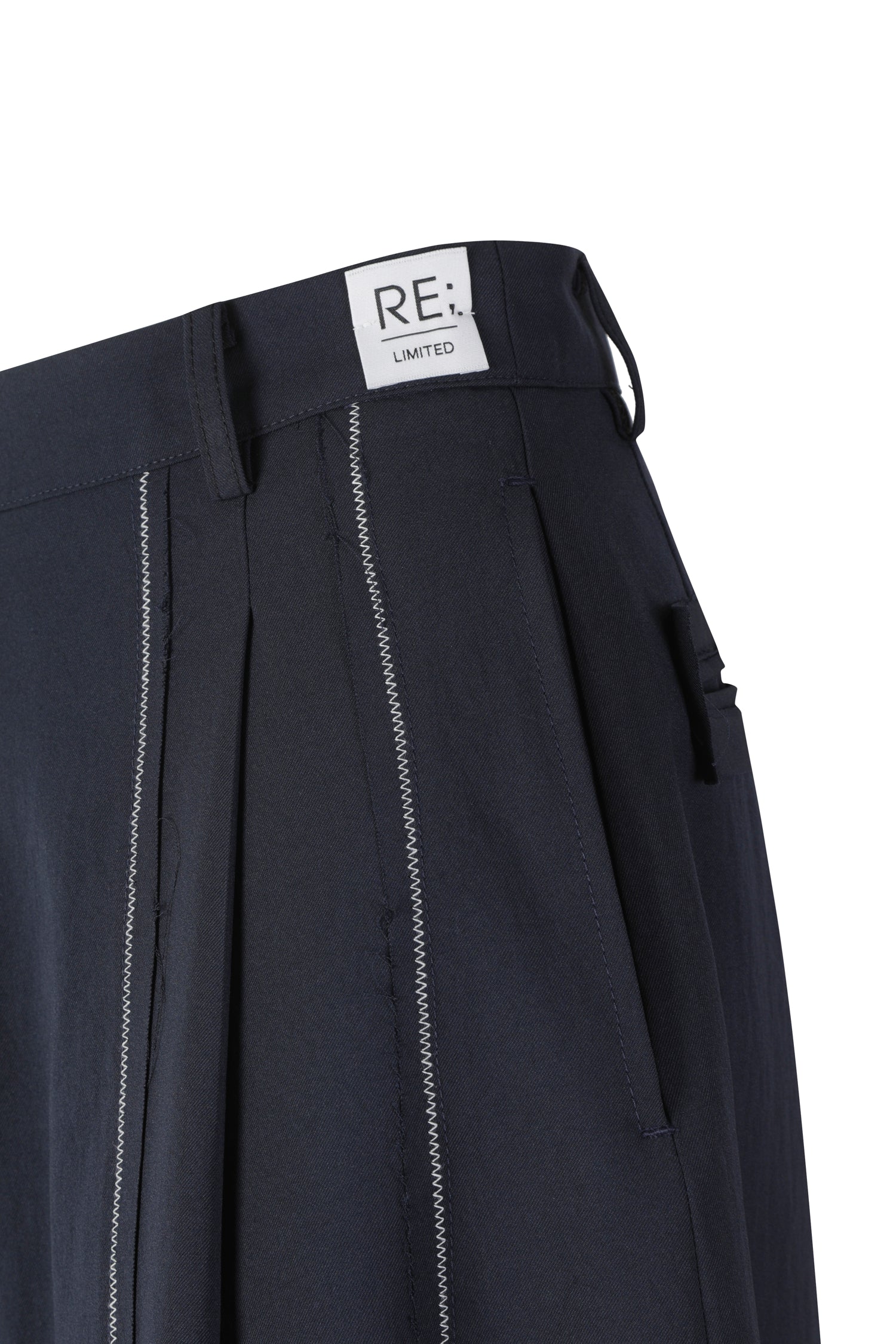 Stitch Line Point Midi Pants - Recode Global Stitch Line Point Midi Pants - Recode Global