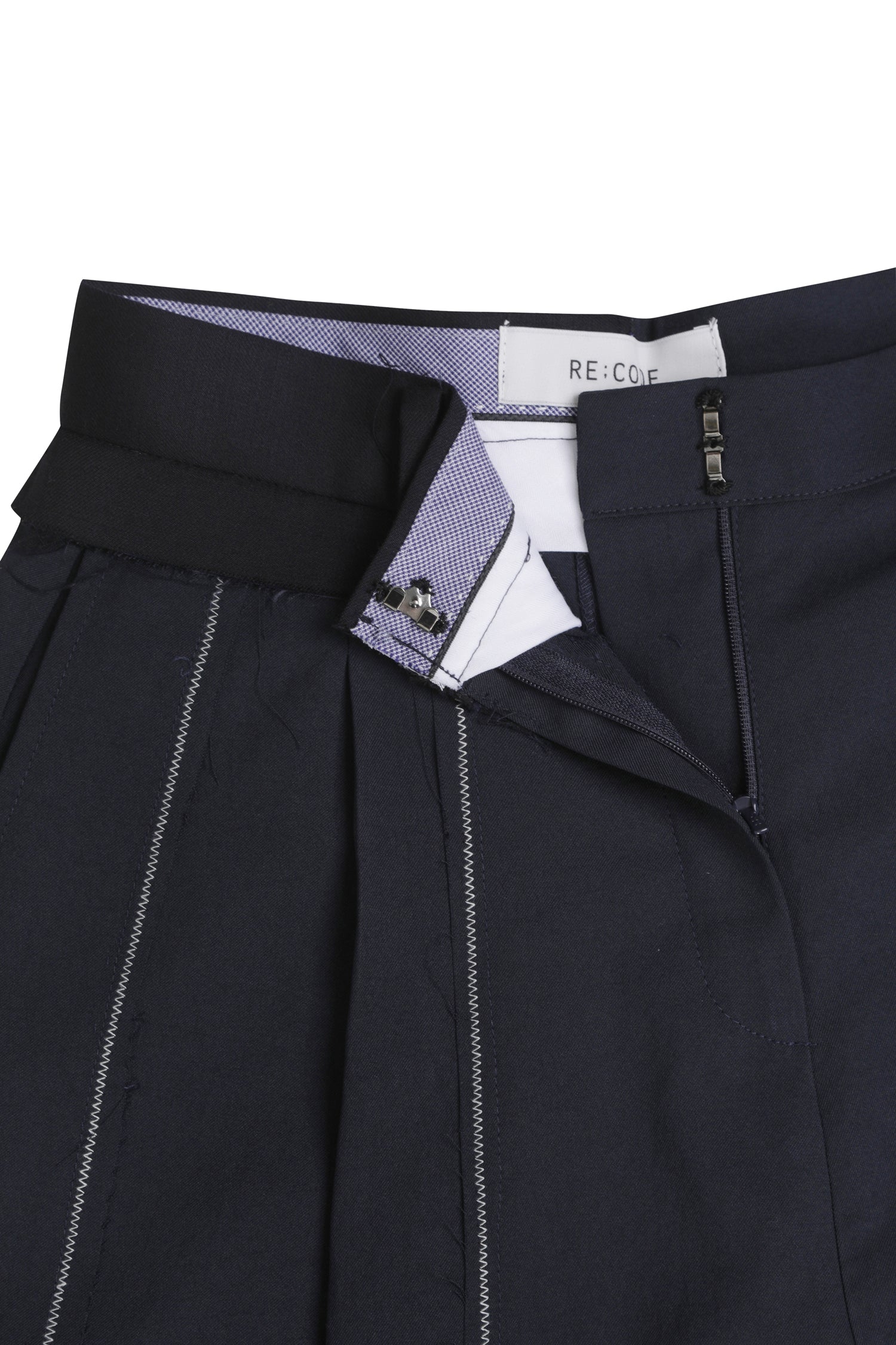 Stitch Line Point Midi Pants - Recode Global Stitch Line Point Midi Pants - Recode Global