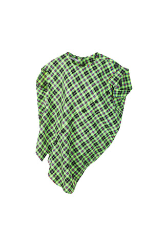Unbalanced Green Check Shirts - Recode Global Unbalanced Green Check Shirts - Recode Global