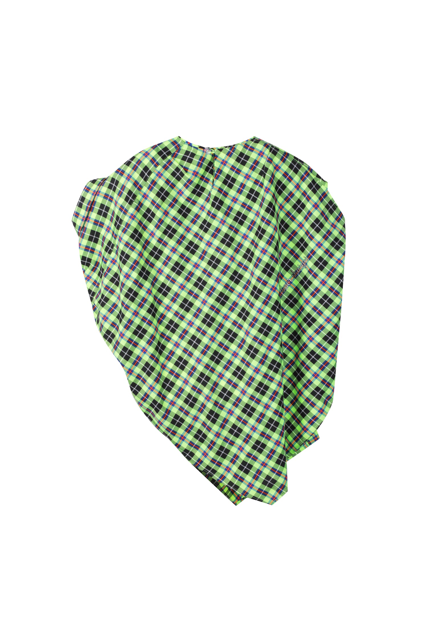 Unbalanced Green Check Shirts - Recode Global Unbalanced Green Check Shirts - Recode Global