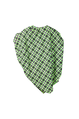 Unbalanced Green Check Shirts - Recode Global Unbalanced Green Check Shirts - Recode Global