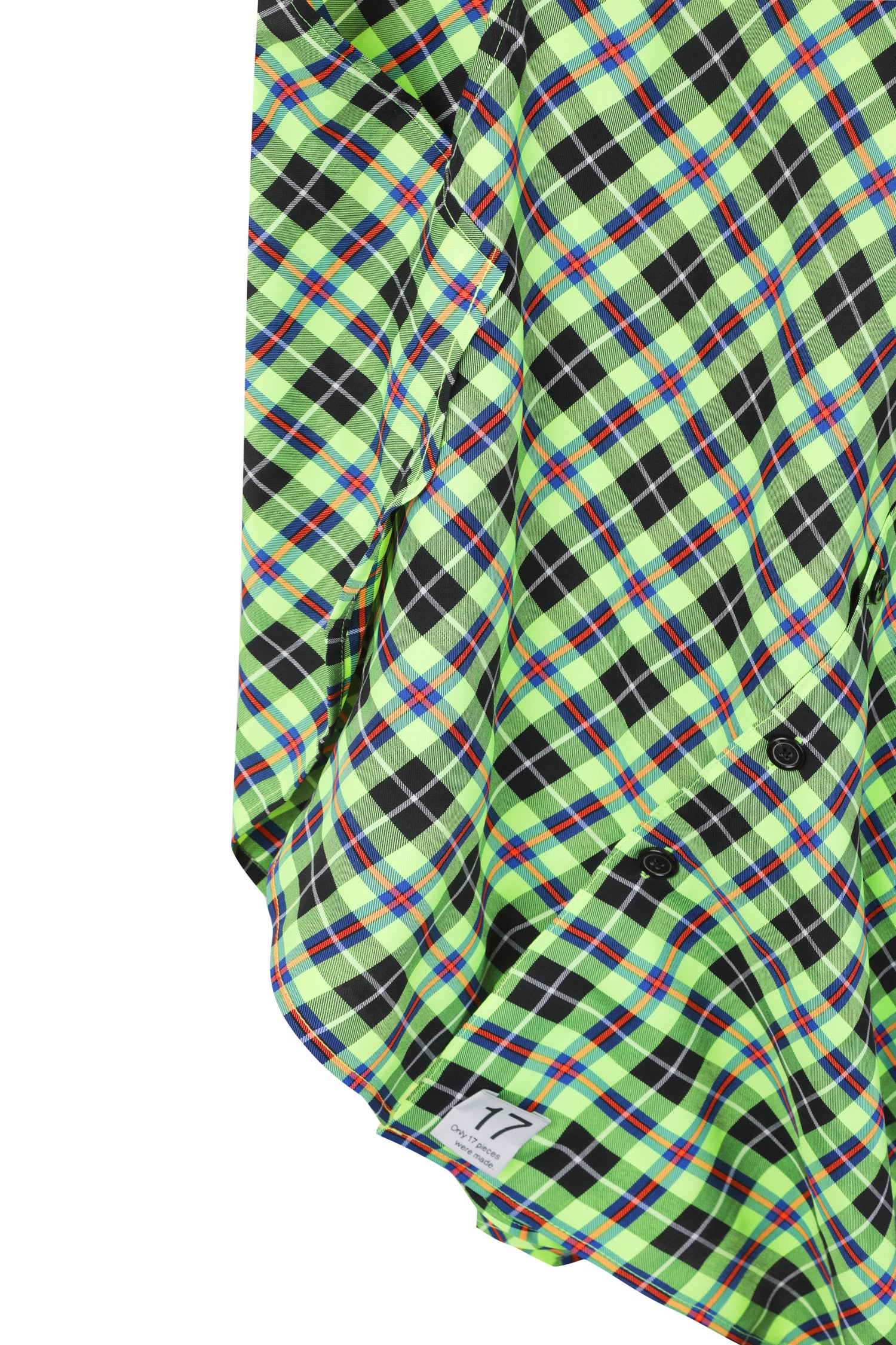 Unbalanced Green Check Shirts - Recode Global Unbalanced Green Check Shirts - Recode Global