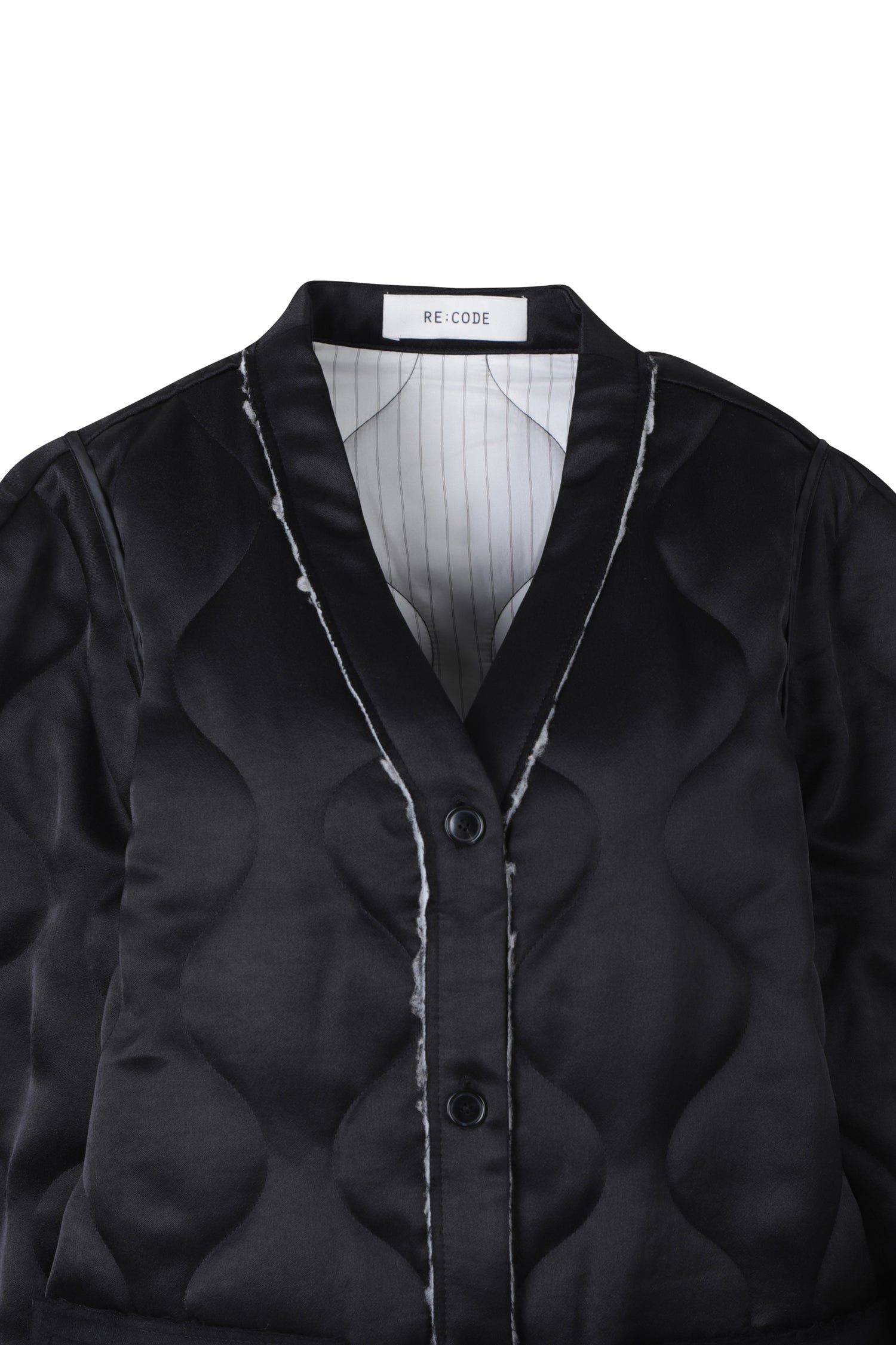 Quilting Y Line Cardigan Jumper - Recode Global Quilting Y Line Cardigan Jumper - Recode Global