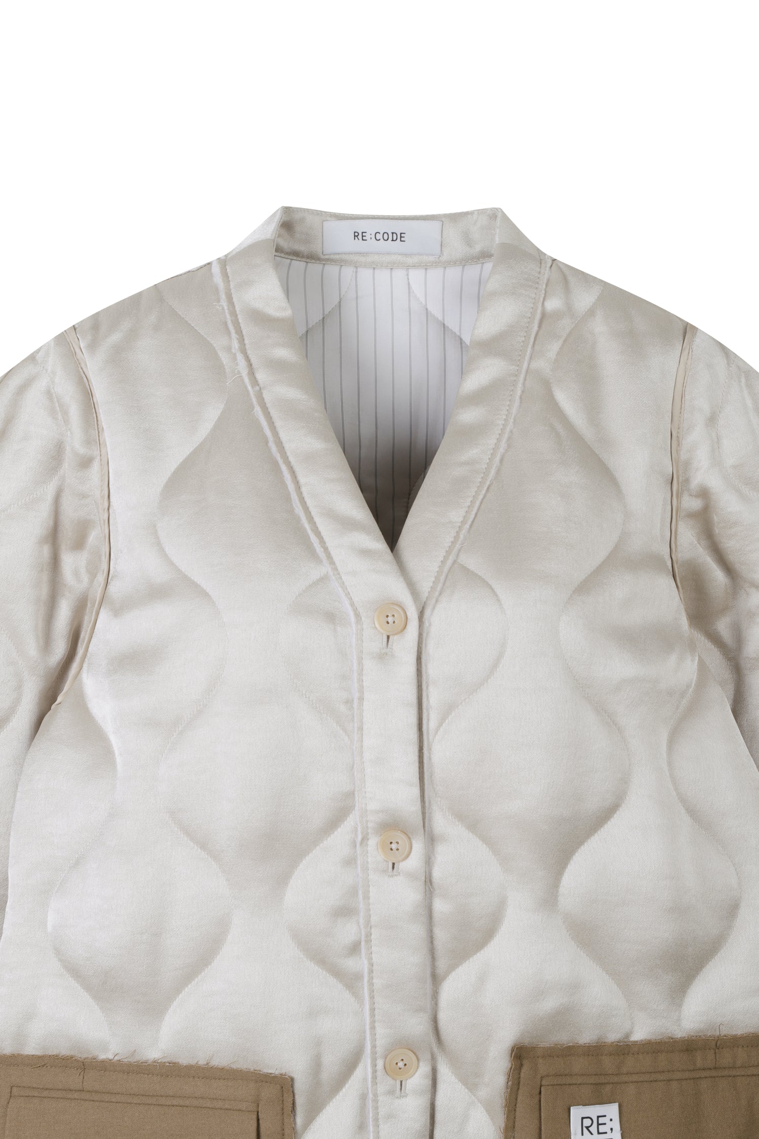 Quilting Y Line Cardigan Jumper - Recode Global Quilting Y Line Cardigan Jumper - Recode Global