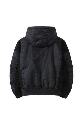 Patch Work Hoodie Bomber Jumper - Recode Global Patch Work Hoodie Bomber Jumper - Recode Global
