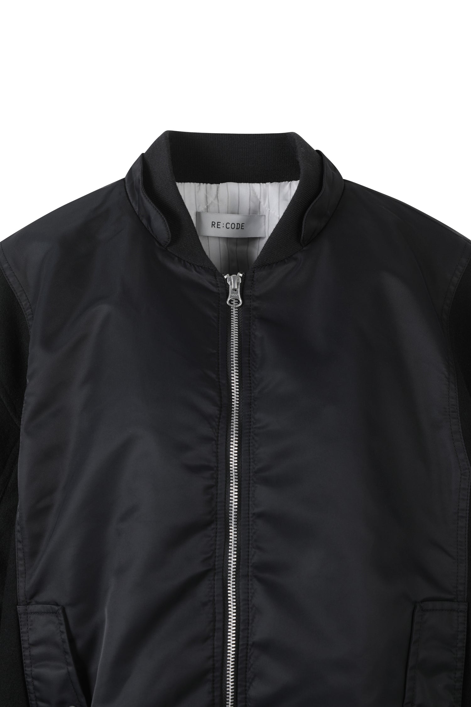Patch Work Hoodie Bomber Jumper - Recode Global Patch Work Hoodie Bomber Jumper - Recode Global