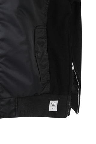Patch Work Hoodie Bomber Jumper - Recode Global Patch Work Hoodie Bomber Jumper - Recode Global
