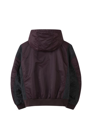 Patch Work Hoodie Bomber Jumper - Recode Global Patch Work Hoodie Bomber Jumper - Recode Global