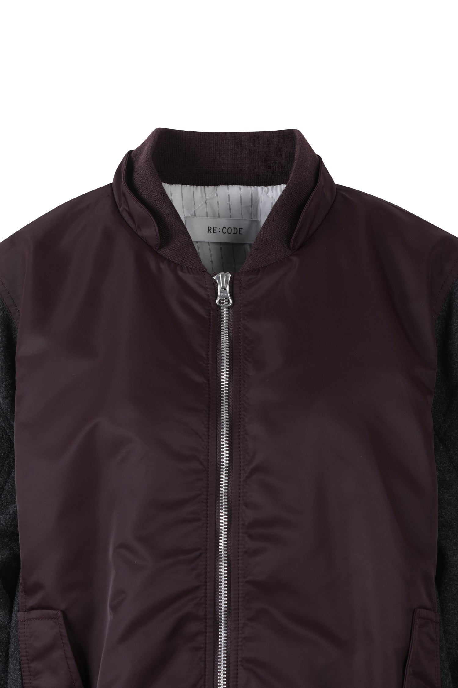 Patch Work Hoodie Bomber Jumper - Recode Global Patch Work Hoodie Bomber Jumper - Recode Global