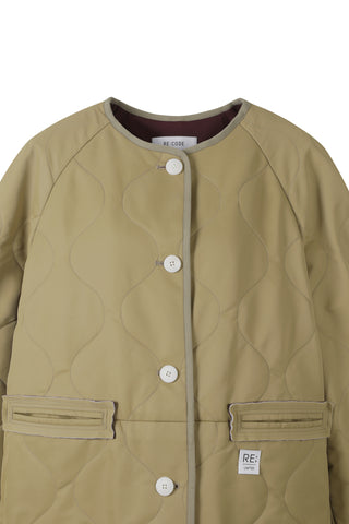 Raw Pocket Detail Quilting Jumper - Recode Global Raw Pocket Detail Quilting Jumper - Recode Global