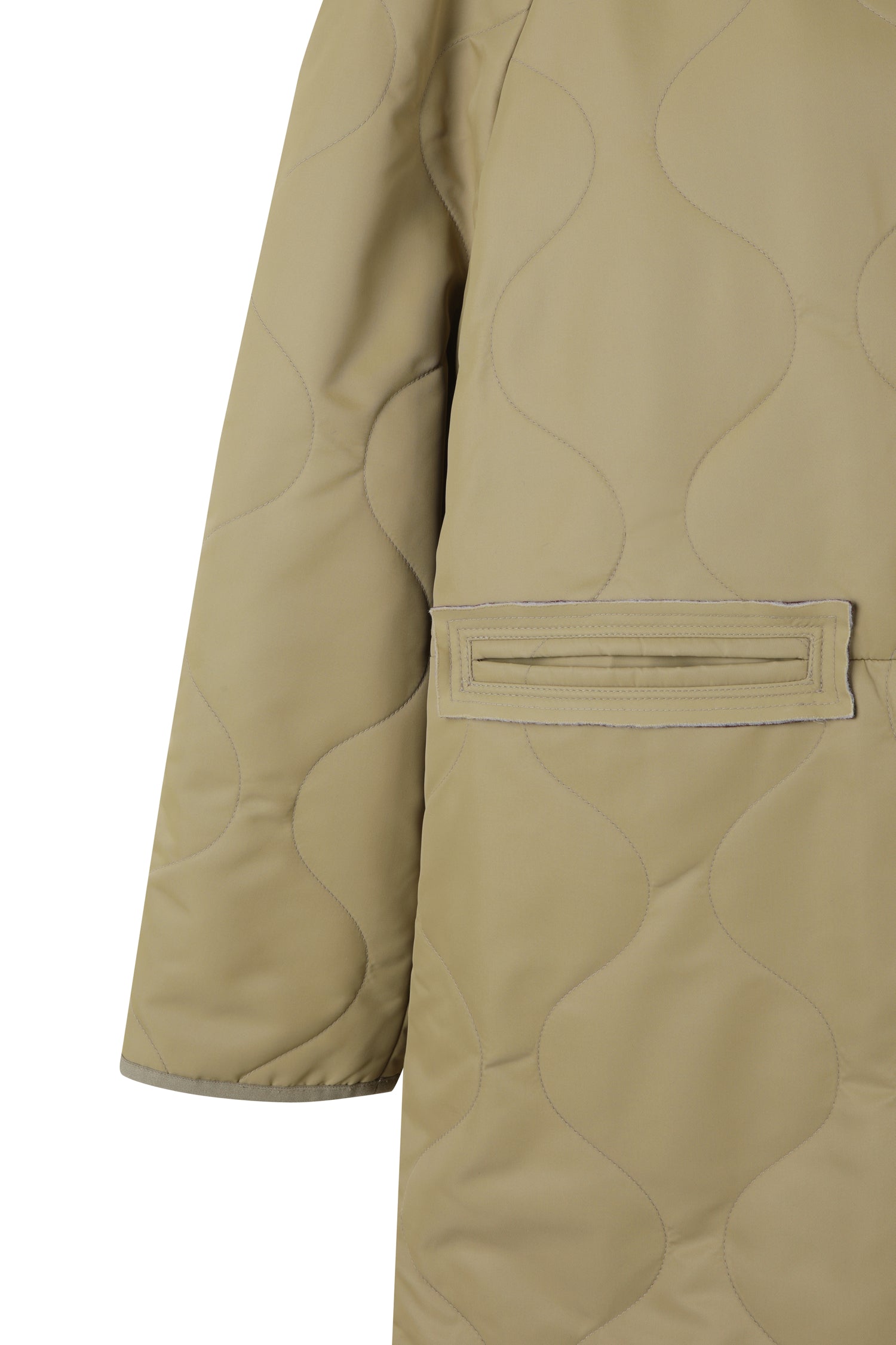 Raw Pocket Detail Quilting Jumper - Recode Global Raw Pocket Detail Quilting Jumper - Recode Global