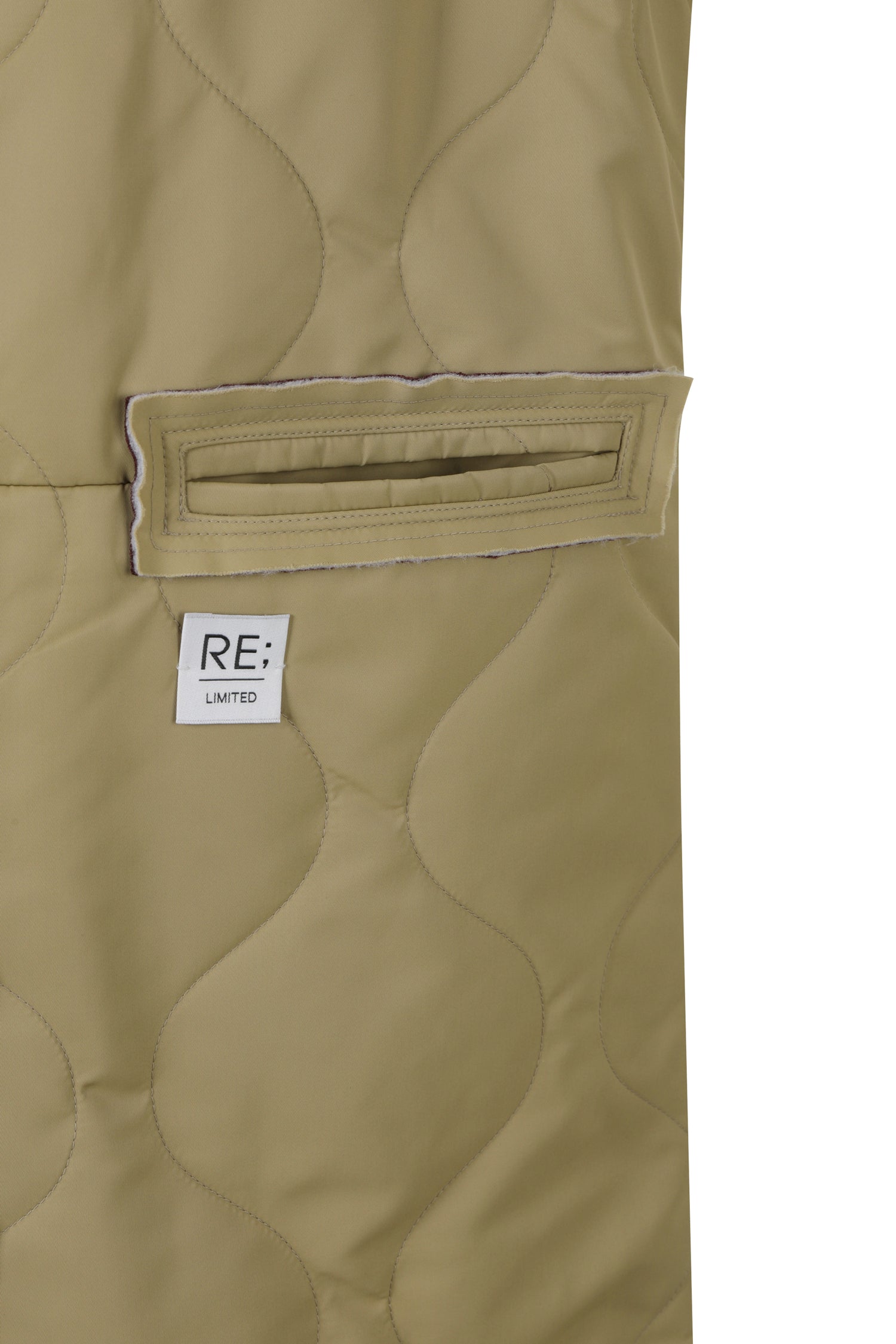 Raw Pocket Detail Quilting Jumper - Recode Global Raw Pocket Detail Quilting Jumper - Recode Global