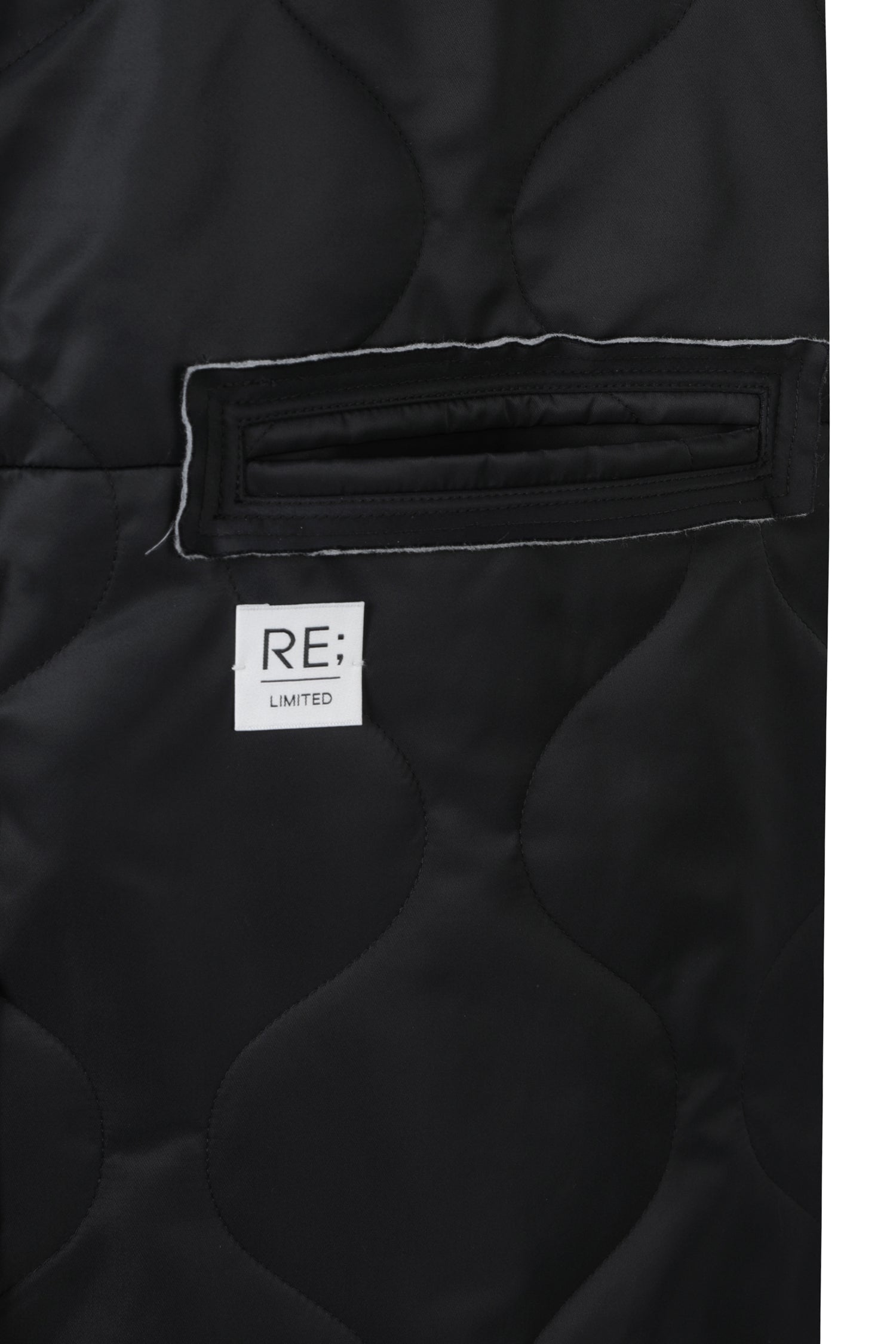Raw Pocket Detail Quilting Jumper - Recode Global Raw Pocket Detail Quilting Jumper - Recode Global
