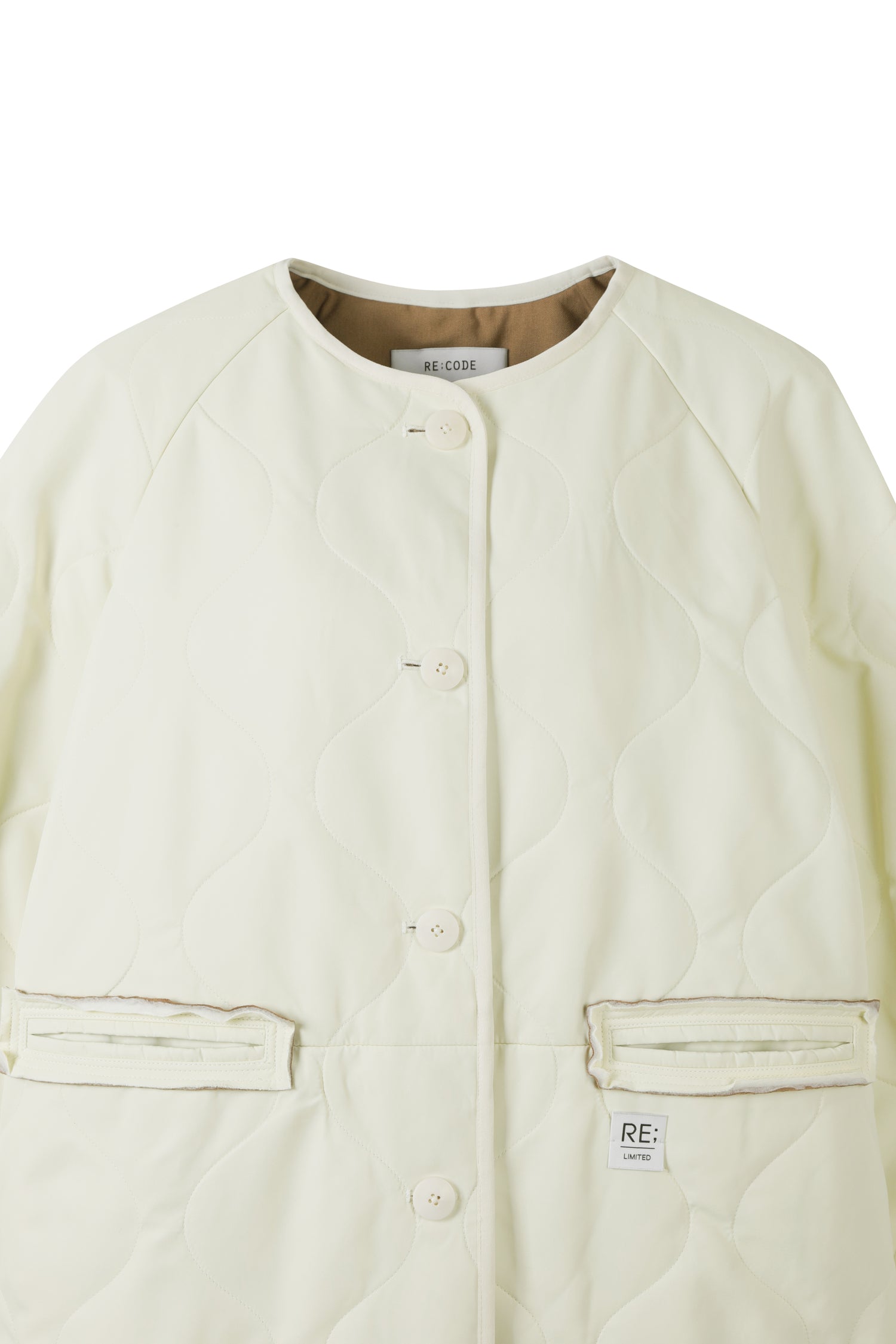 Raw Pocket Detail Quilting Jumper - Recode Global Raw Pocket Detail Quilting Jumper - Recode Global