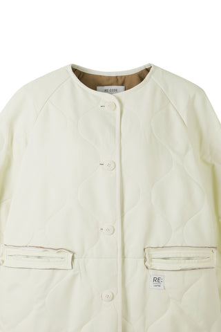 Raw Pocket Detail Quilting Jumper - Recode Global Raw Pocket Detail Quilting Jumper - Recode Global