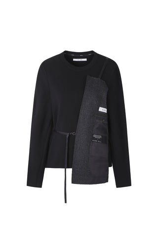 Round neck knitwear with bustier top - Recode Global Round neck knitwear with bustier top - Recode Global
