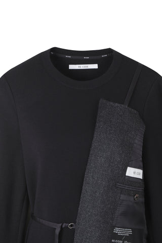 Round neck knitwear with bustier top - Recode Global Round neck knitwear with bustier top - Recode Global