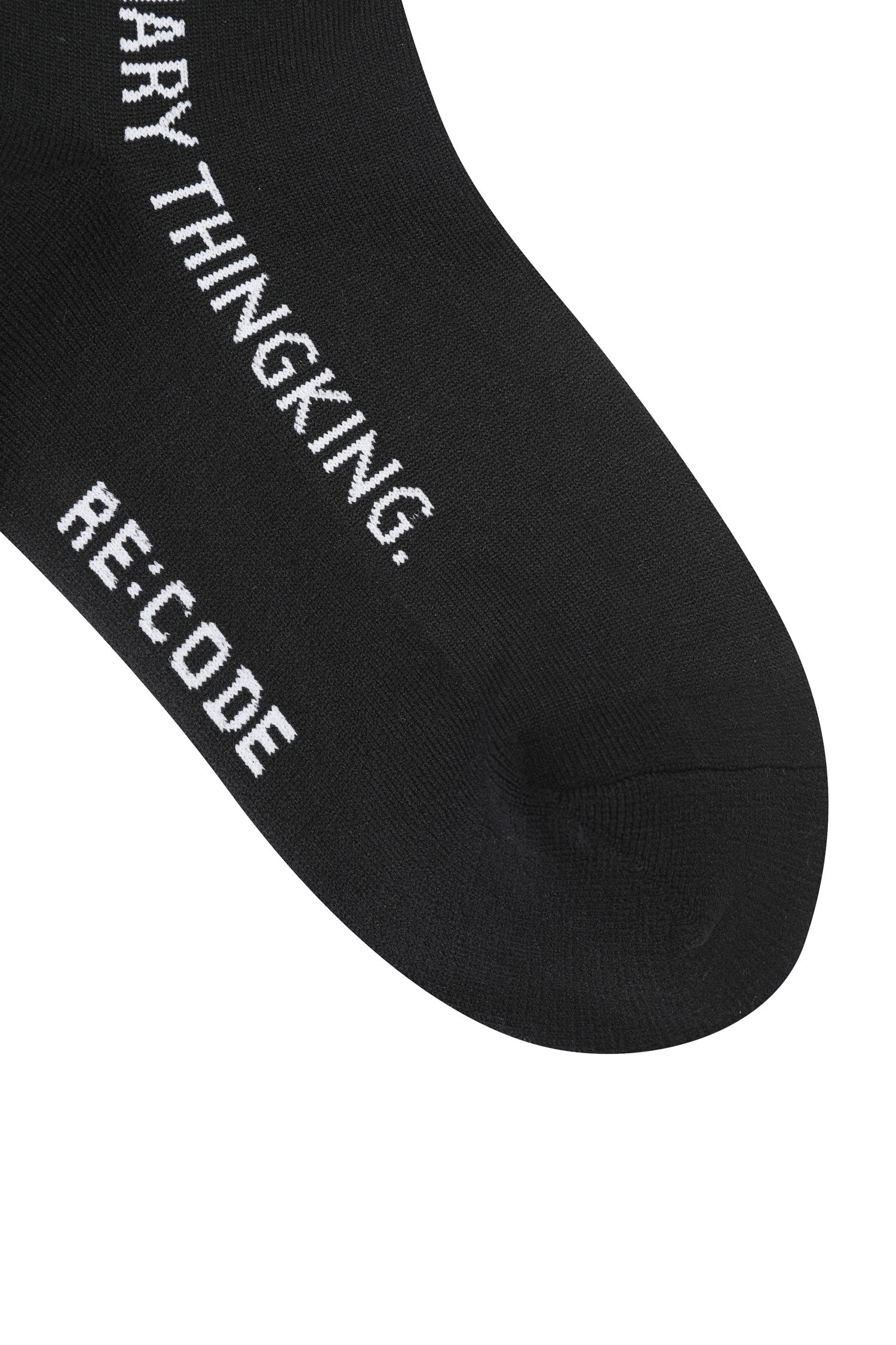 Side Slogan Knee High Socks - Recode Global Side Slogan Knee High Socks - Recode Global