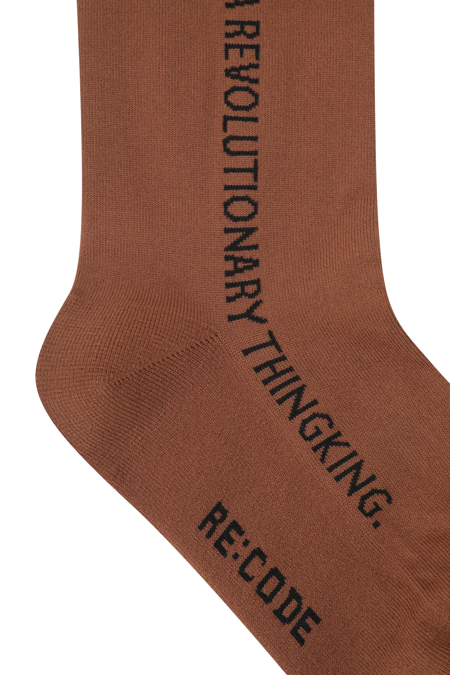 Side Slogan Knee High Socks - Recode Global Side Slogan Knee High Socks - Recode Global