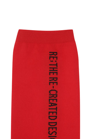 Side Slogan Knee High Socks - Recode Global Side Slogan Knee High Socks - Recode Global
