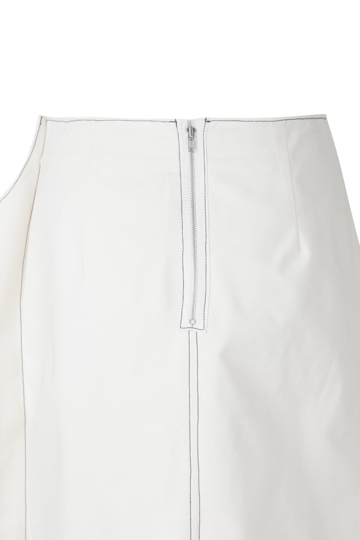 Asymmetry Linen Midi Skirt