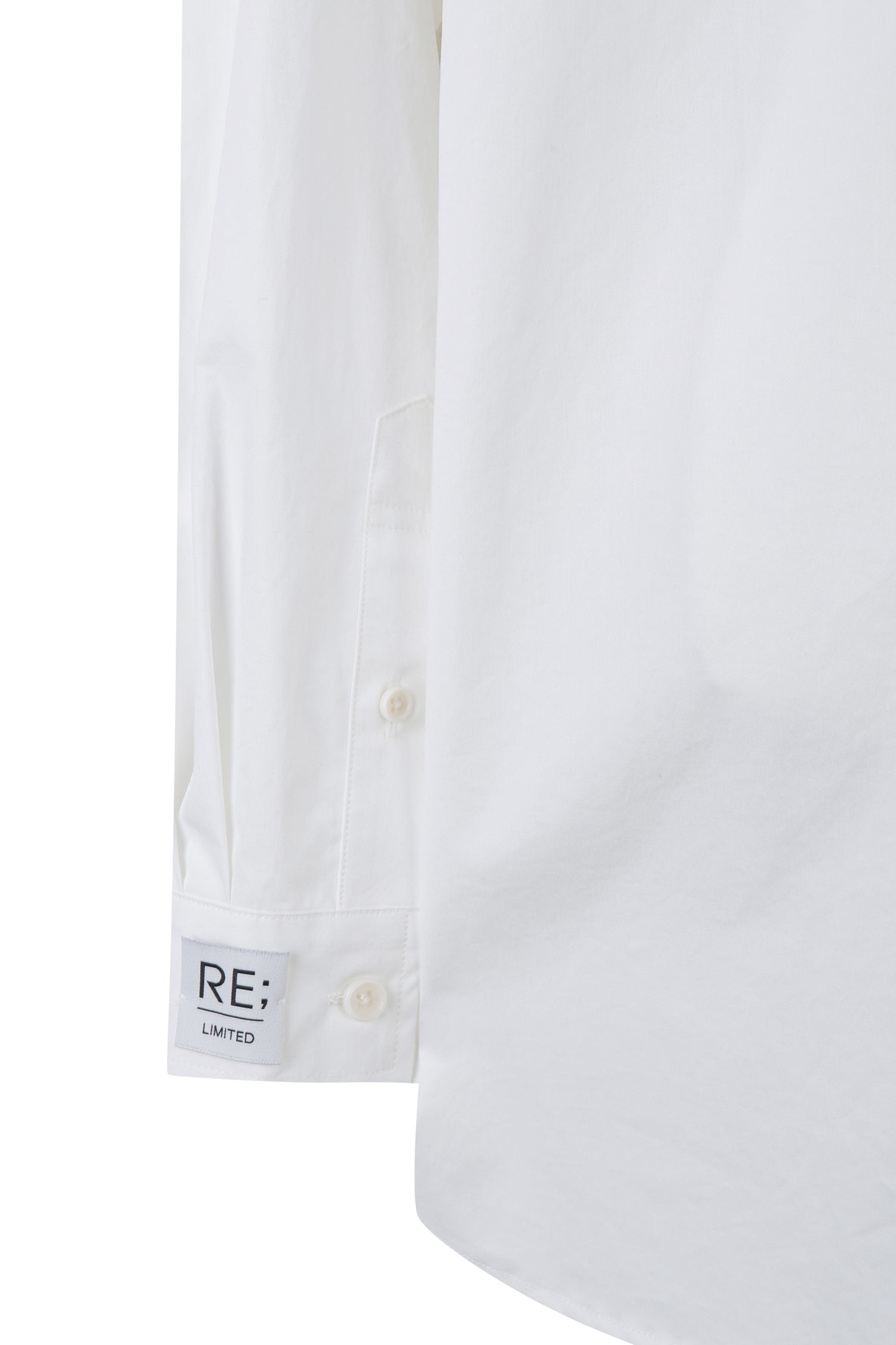 Patched Raw Panel Long Shirts